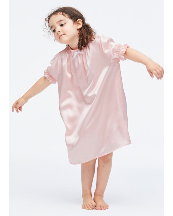 Classic Silk Nightgown For Kids