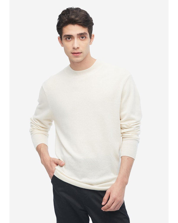 Round Neck Cashmere Sweater for Men