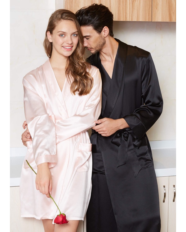 22 Momme Matching Silk Couple Robes