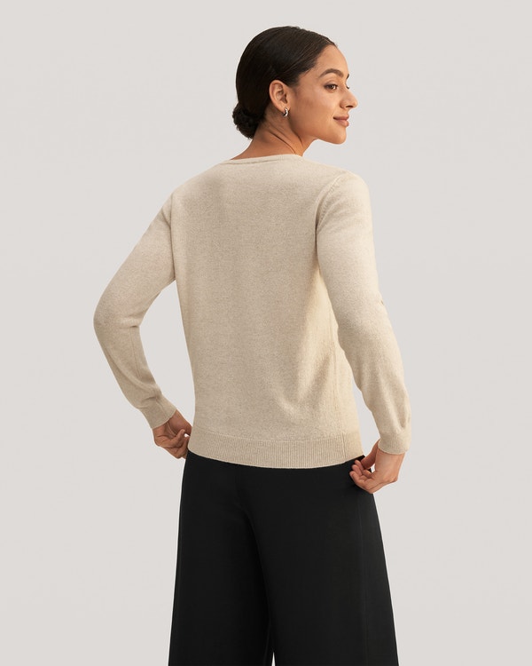 Women's Cashmere V Neck Sweater